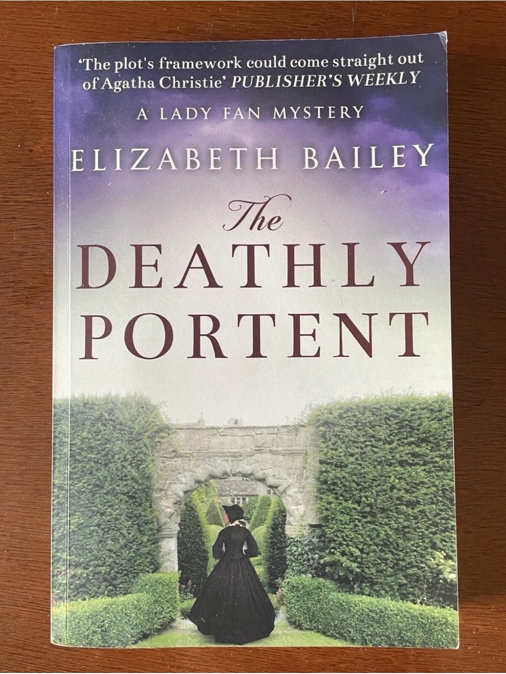 The Deathly Portent By Elizabeth Bailey A Lady Fan Mystery Paperback Book